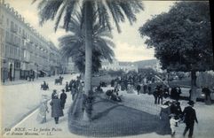 CPA Nice Le Jardin Public et Avenue Massena