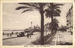 VINTAGE POSTCARD Nice Quay of Etate Plain