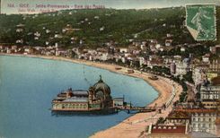 Bahia lanzada POSTAL de la caminata de la VENDIMIA Niza de los angeles