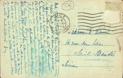 POSTAL Niza Quay de la VENDIMIA del puerto y el punto de mi boro