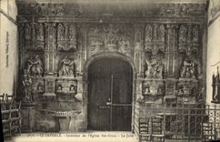 VINTAGE POSTCARD Main Quimperle Furnace bridge of L Church co  Cross Jube