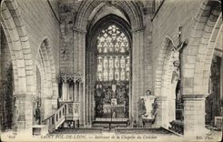 VINTAGE POSTCARD Holy pol  Interior Leon of the Vault of Creisker