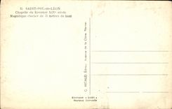 VINTAGE POSTCARD Holy pol  Leon Vault of Kreizker Bell tower