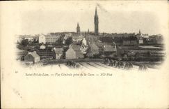 VINTAGE POSTCARD Holy pol  of Leon View taken of the Station