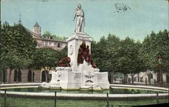 CPA Nice La statue de Garibaldi