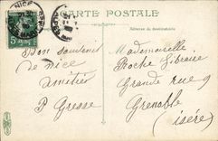 CPA Nice La statue de Garibaldi