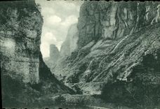 CPA Route des Alpes de Nice a Barcelonnette Gorges inferieures du Cians