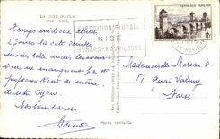 VINTAGE POSTCARD Nice the Dimension D Azure