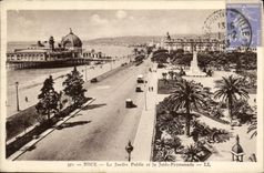 CPA Nice Le Jardin Public et la Jetee Promenade