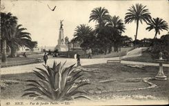 CPA Nice Vue de Jardin Public