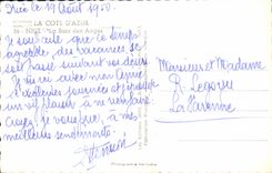 POSTAL Niza Basilea de la VENDIMIA de los angeles