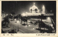 CPA Nice La Jetee Promenade Effet de nuit
