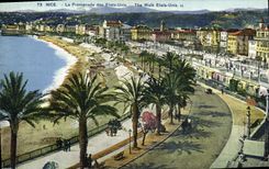 VINTAGE POSTCARD Nice the Walk of the United States