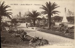 CPA Nice Jardin Albert 1er Palmiers