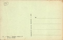 CPA Nice Jardins Albert 1er et la Grotte