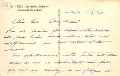CPA Nice Les Jardin Albert 1er Promenade des Anglais