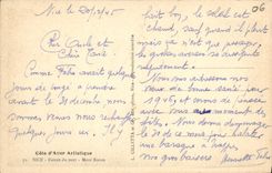 CPA Nice Entree du Port Mont Boron Bateau