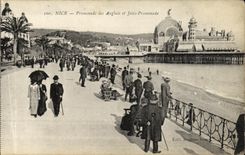 VINTAGE POSTCARD Nice Walk of the English and Throws Walk