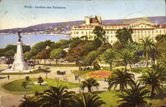 CPA Nice Jardins des Palmiers