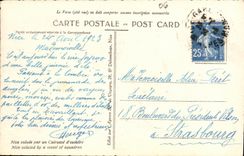 CPA Nice Saluee par un Cuirasse d escadre Bateau