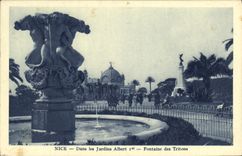 CPA Nice Dans les Jardins Albert 1er Fontaine des Tritons