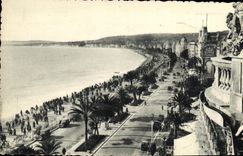 VINTAGE POSTCARD Nice the Bay of the Angels Hotels