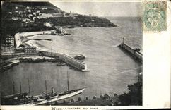 CPA Nice L Entree du Port Bateau
