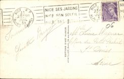 VINTAGE POSTCARD Nice Walk of the English and Promrande Pier