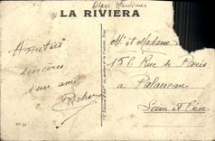 CPA Nice entre les Collines Le Port