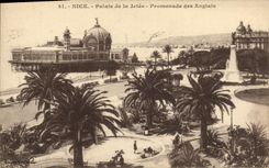 VINTAGE POSTCARD Nice Palate of the Pier Walk of the English