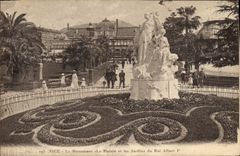 CPA Nice Le Monument La Poesie et les Jardins du Roi Albert 1er 