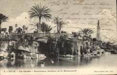 CPA Nice La Grotte Nouveaux Jardins et le Monument