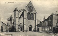 CPA Chartres Eglise Saint Aignan