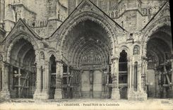 CPA Chartres Portail Nord de la Cathedrale 