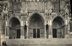 CPA Chartres Portail sud de la Cathedrale 