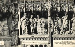 CPA Le Chananeene a genoux devant le Sauveur Chartres