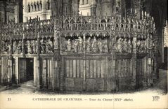 CPA Cathedrale de Chartres Tour du Choeur XVl e siecle