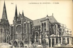 CPA Cathedrale de Chartres L Abside