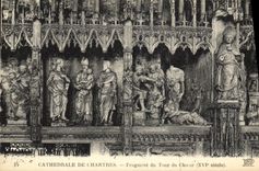 CPA Cathedrale de Chartres Fragment du Tour du Choeur XVl e siecle