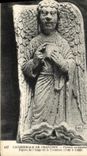 CPA Cathedrale de Chartres Portail occidental Figure de l Ange de la Voussure