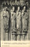 CPA Chartres La Cathedrale Details du Porche du Portail sud St Nicolas St Amboise St Laumer