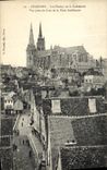 CPA Chartres Les Fleches de la Cathedrale Vue prise du haut de la porte Guillaume