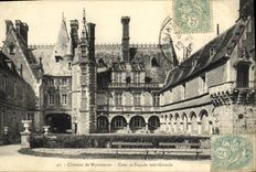 CPA Maintenon Chateau Cour et Facade Septentrionale