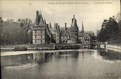 CPA Maintenon Chateau je Vous Envoie Les Fleurs