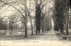 CPA Maintenon Chateau Parc Une Allee