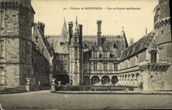 CPA Maintenon Chateau Cour et Facade Meridionale