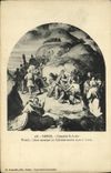 La POSTAL Dreux Chapelle St  Louis Vitrail Jesús de la VENDIMIA que se levanta con el martirio cae bajo cruz del Al