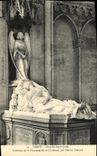 Tumba de St  Louis de la camara acorazada de Dreux de la POSTAL de la VENDIMIA de la princesa Marie D Orleans de Hector Lemaire