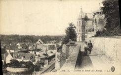 Manera cubierta de Dreux de la POSTAL de la VENDIMIA del castillo