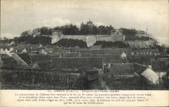Las paredes de Dreux de la POSTAL de la VENDIMIA de L ancienc se escudan
